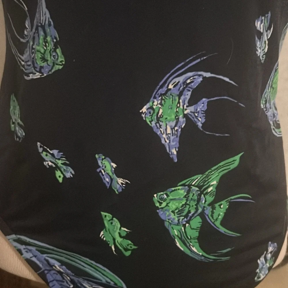 Vintage Jantzen swimsuit featuring bright colored tropical fish 🐠 - Picture 3 of 8